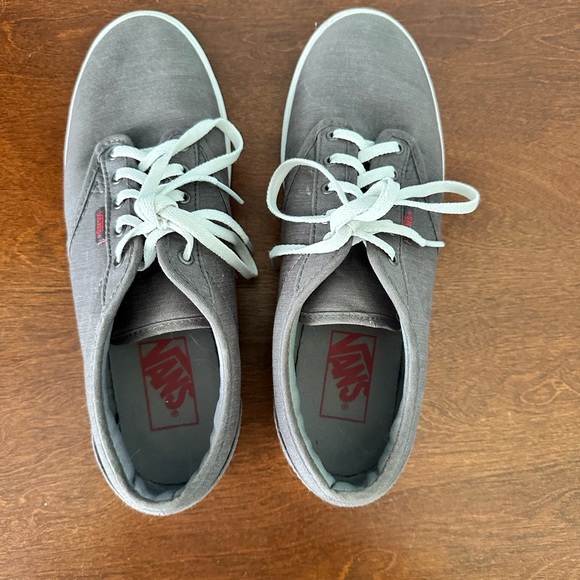 Women’s size 8 Vans, canvas. Grey/dark taupe - Picture 2 of 7